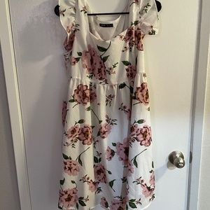 Shein floral maternity dress